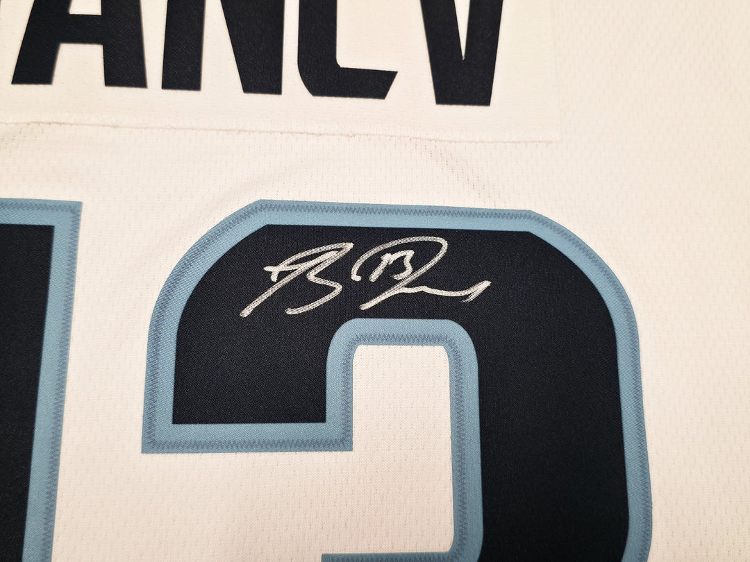 Seattle Kraken Brandon Tanev Signed White Fanatics Jersey Size XL Fanatics Holo