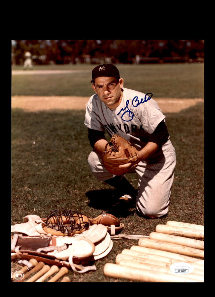 Yogi Berra JSA Coa Signed 8x10 Photo Autographed Yankees