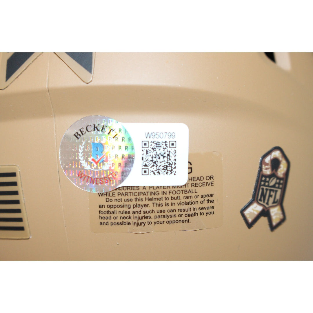 Michael Mayer Signed Las Vegas Raiders 23 Salute Mini Helmet BAS 43083