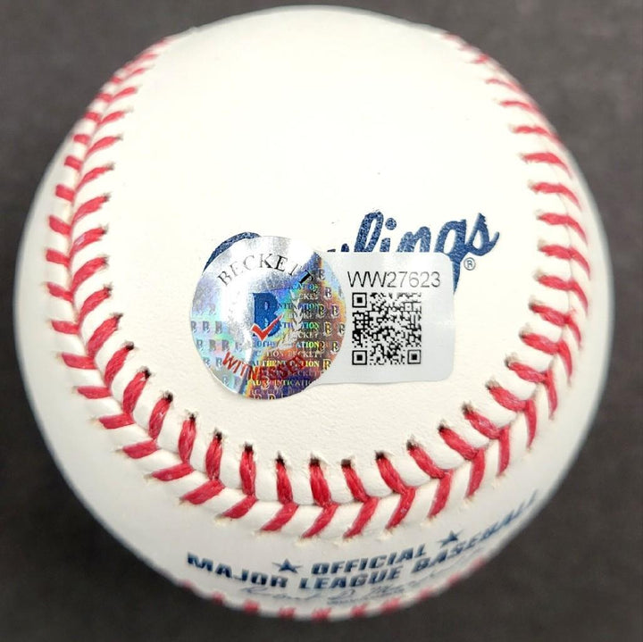 Rollie Fingers signed "81 CY MVP" MLB Baseball autograph ~ BAS Witness Holo