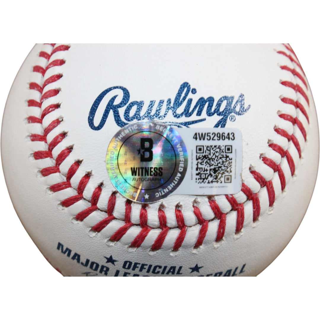 4000 K's Autographed OML Baseball Ryan Johnson Clemens Carlton Beckett 57265