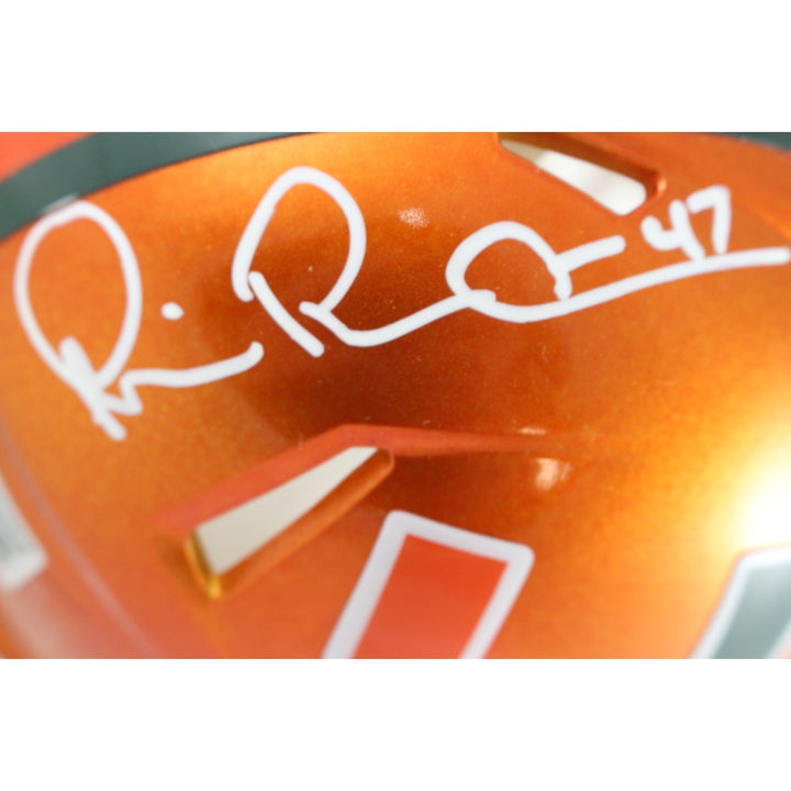 Michael Irvin Autographed Miami Hurricanes Flash Mini Helmet Beckett WIT 51774