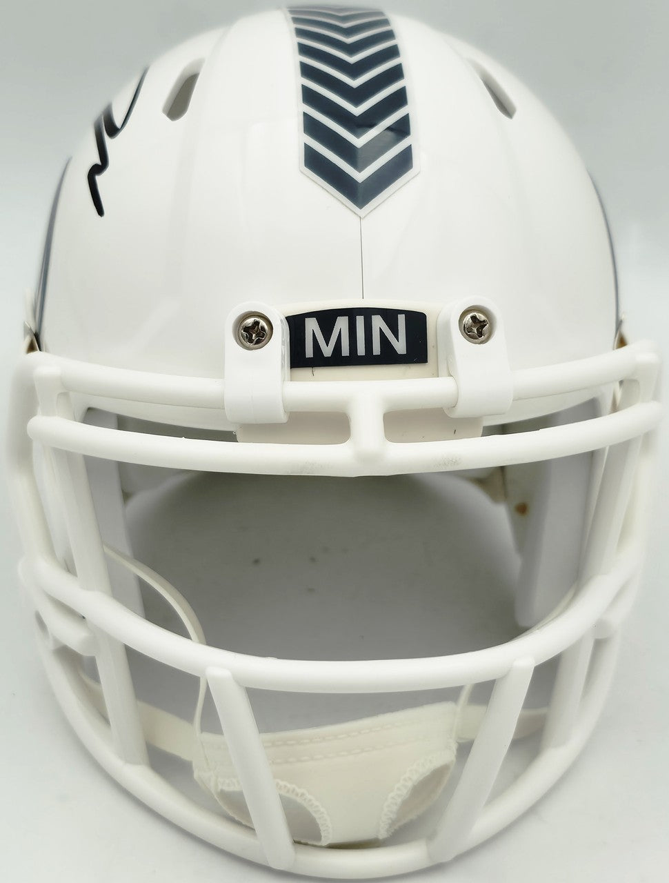 Jordan Addison Auto Vikings White 24 Salute To Service Speed Mini Helmet Beckett