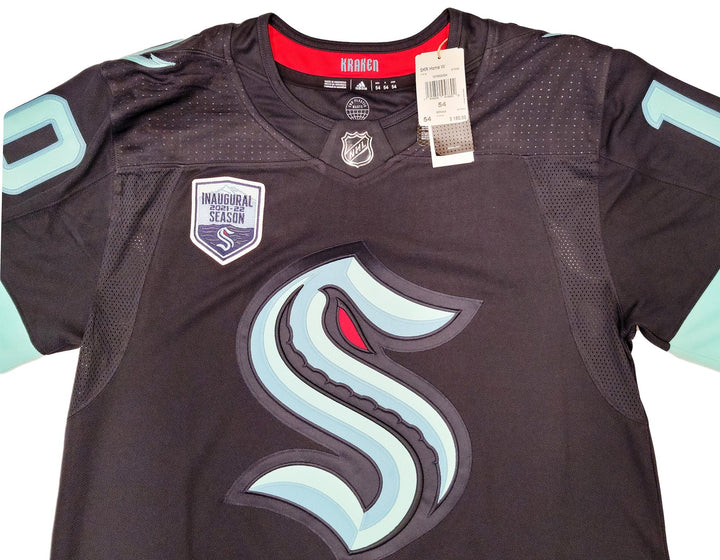 Kraken Matty Beniers Auto Blue Adidas Jersey Inaugural 1st Draft Pick Fanatics