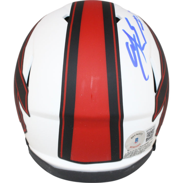 AJ Epenesa Autographed Buffalo Bills Lunar Mini Helmet Beckett Witness 50256