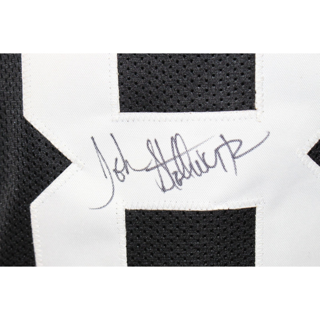 John Stallworth Autographed/Signed Pro Style Sz XL Black Jersey 57149
