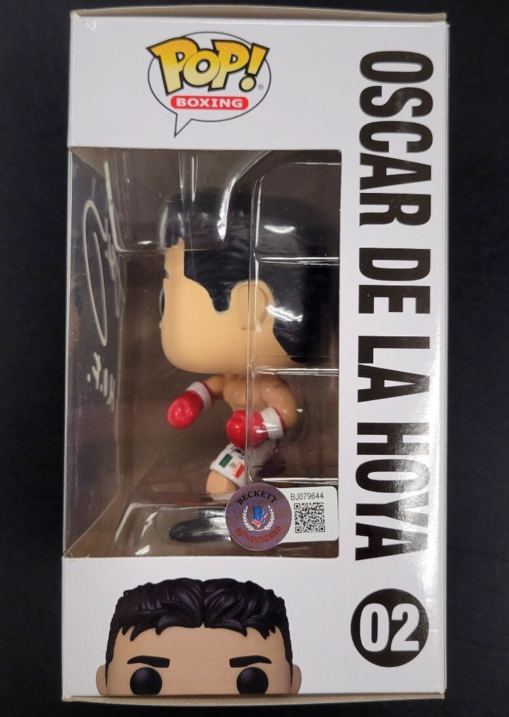 Oscar De La Hoya signed RARE "HOF" Funko Pop autograph ~ BAS Beckett Holo