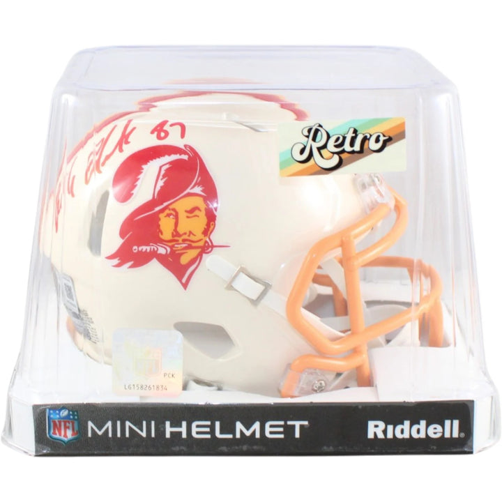 Rob Gronkowski Signed New England Patriots Helmet Mini Retro Beckett W 58343
