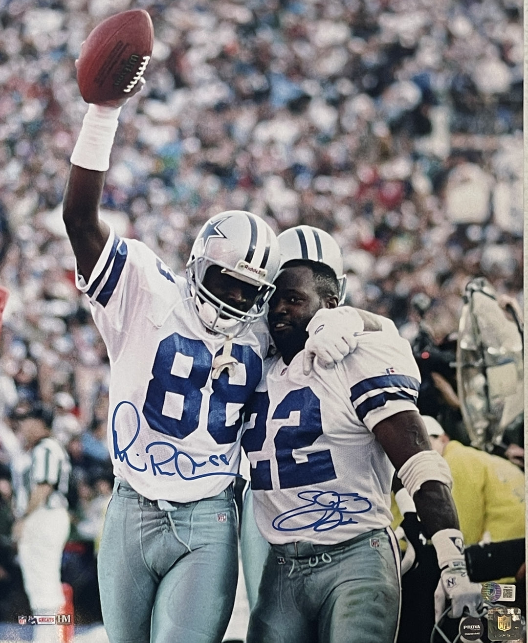 Emmitt Smith Michael Irvin Signed Dallas Cowboys 16x20 Photo BAS 42369
