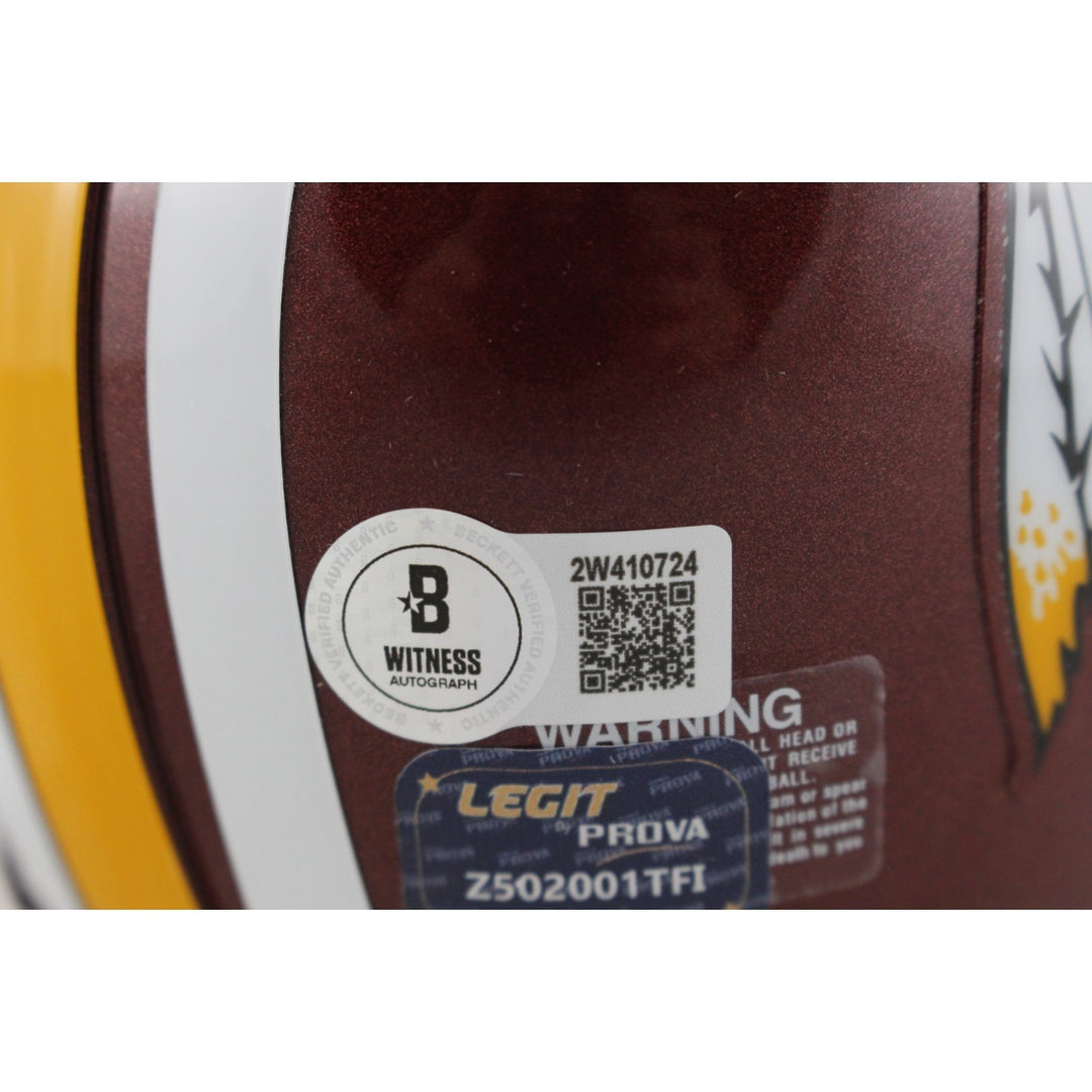 John Riggins Autographed Washington Redskins TB VSR4 Mini Helmet Beckett 49755