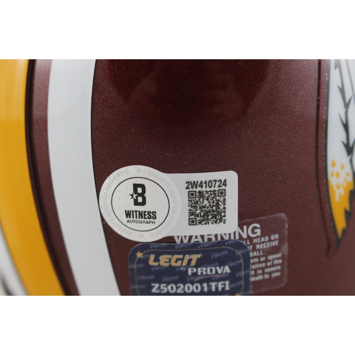 John Riggins Autographed Washington Redskins TB VSR4 Mini Helmet Beckett 49755