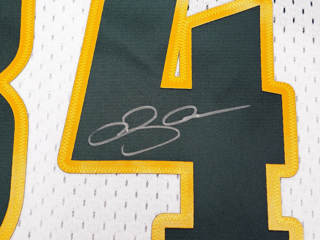 Sonics Ray Allen Auto White Mitchell Ness 06-07 Ray Allen HWC Swingman Jersey 2X
