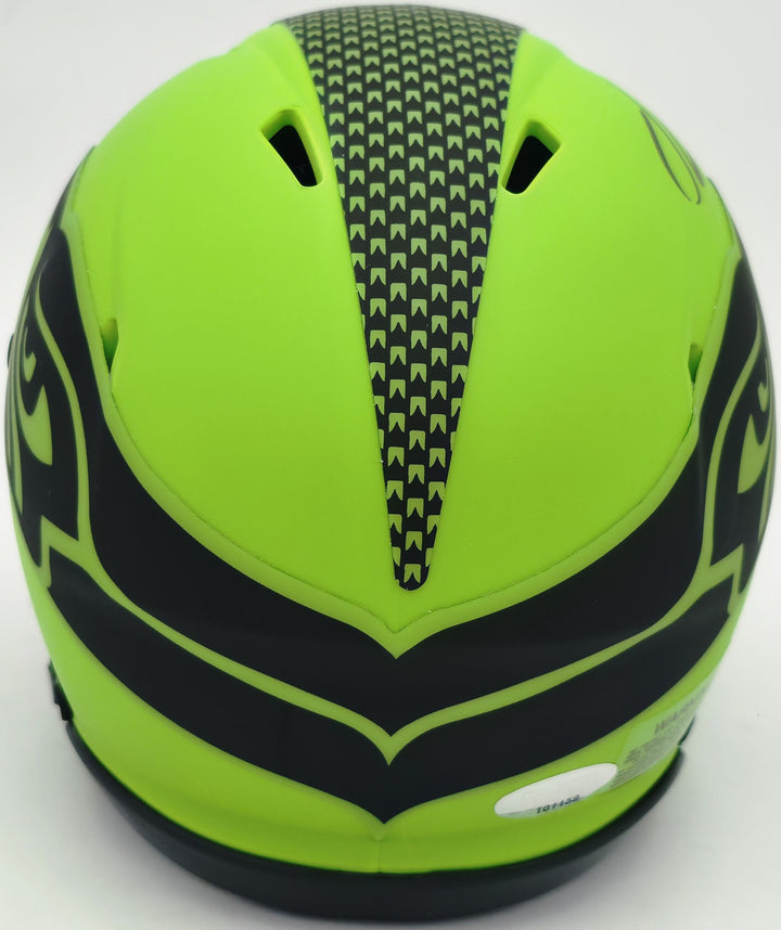 Julian Love Signed Seattle Seahawks Rave Green Speed Mini Helmet MCS Holo