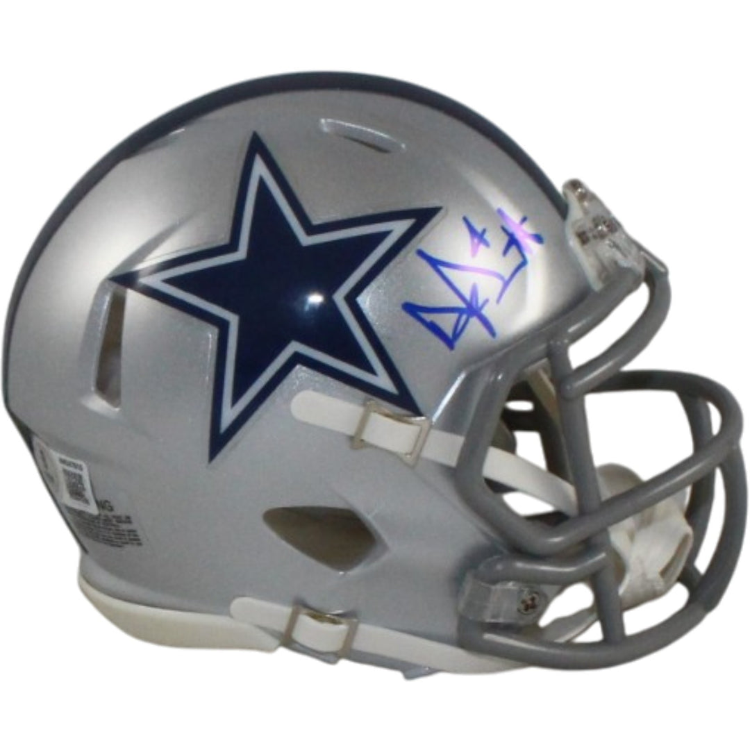 Dak Prescott Autographed/Signed Dallas Cowboys Mini Helmet Beckett 56313