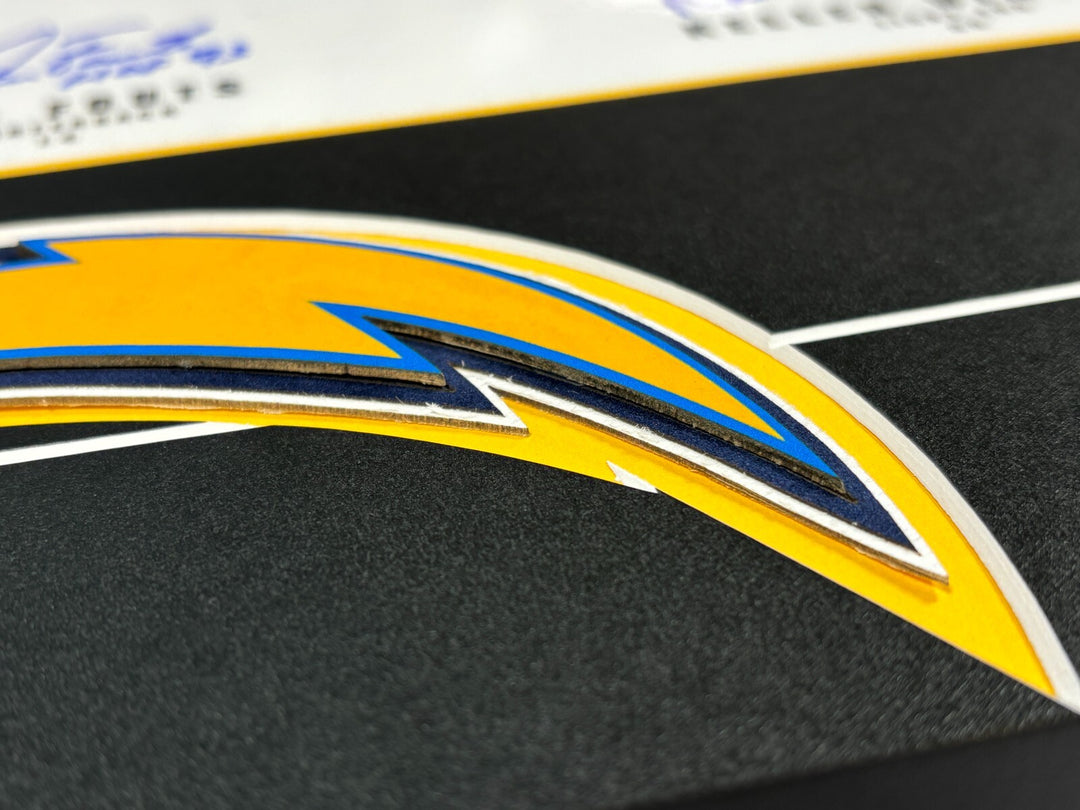 Air Coryell Fouts Joiner Winslow Signed San Diego LA Chargers Framed 16x20 Photo