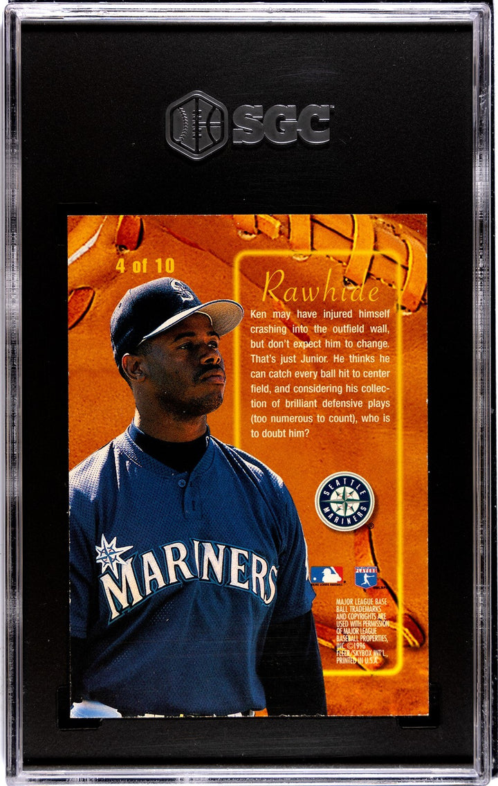 Ken Griffey, Jr. 1996 Fleer Ultra Rawhide Gold Medallion Card-SGC Graded 8.5 NM