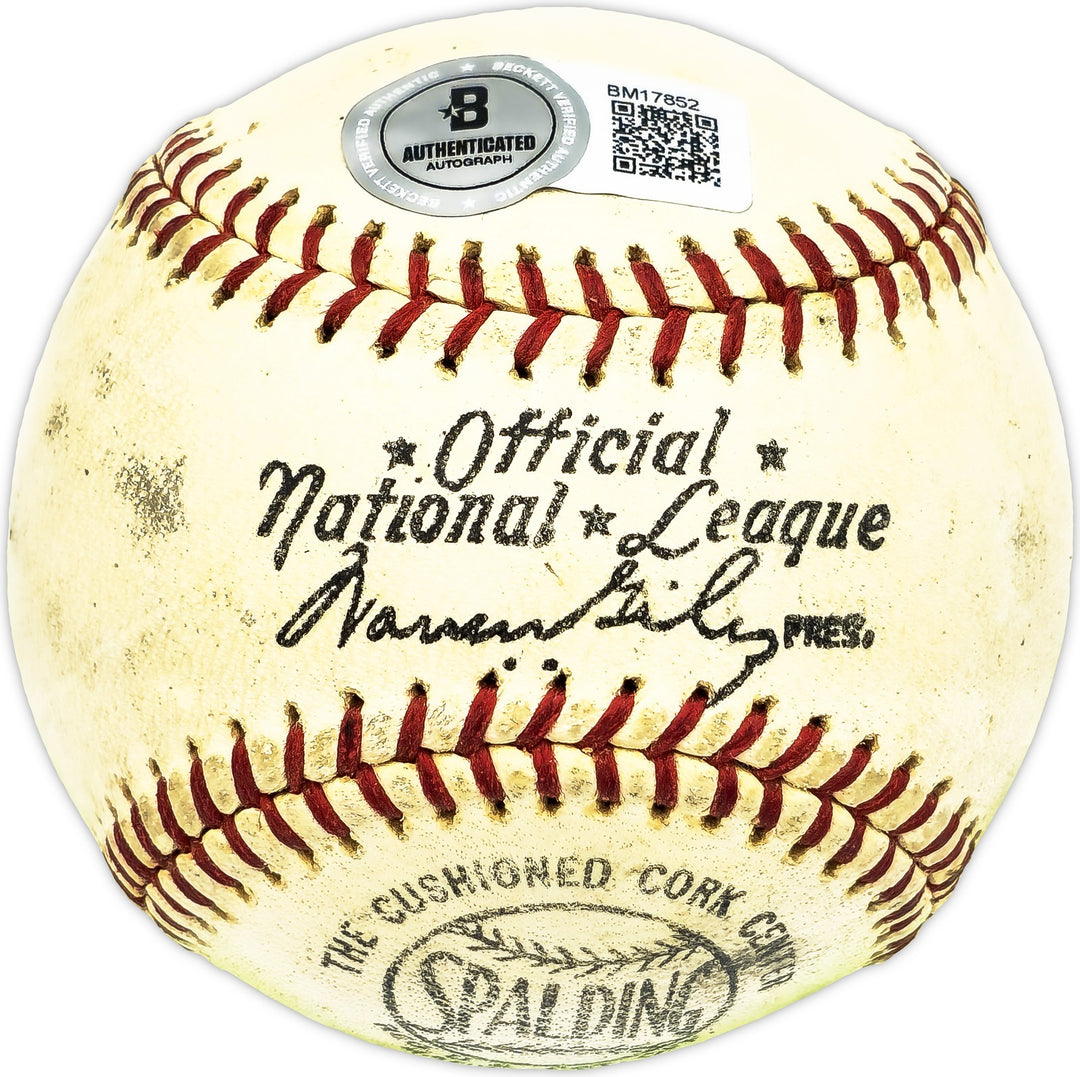 Harry Craft Auto Giles NL Baseball Reds Colt .45s Best Wishes To Winnie Beckett