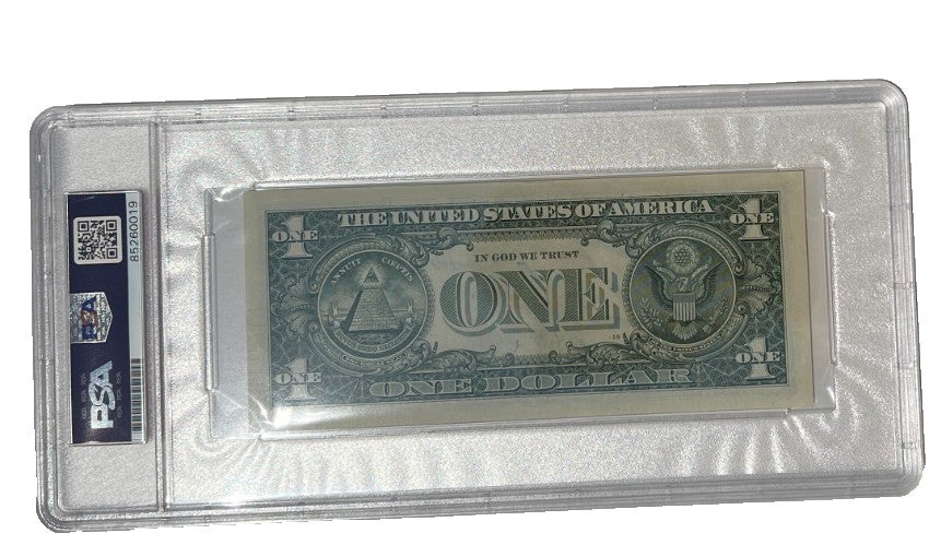RON DESANTIS SIGNED $1 BILL MONEY CURRENCY FLORIDA GOVERNOR PSA