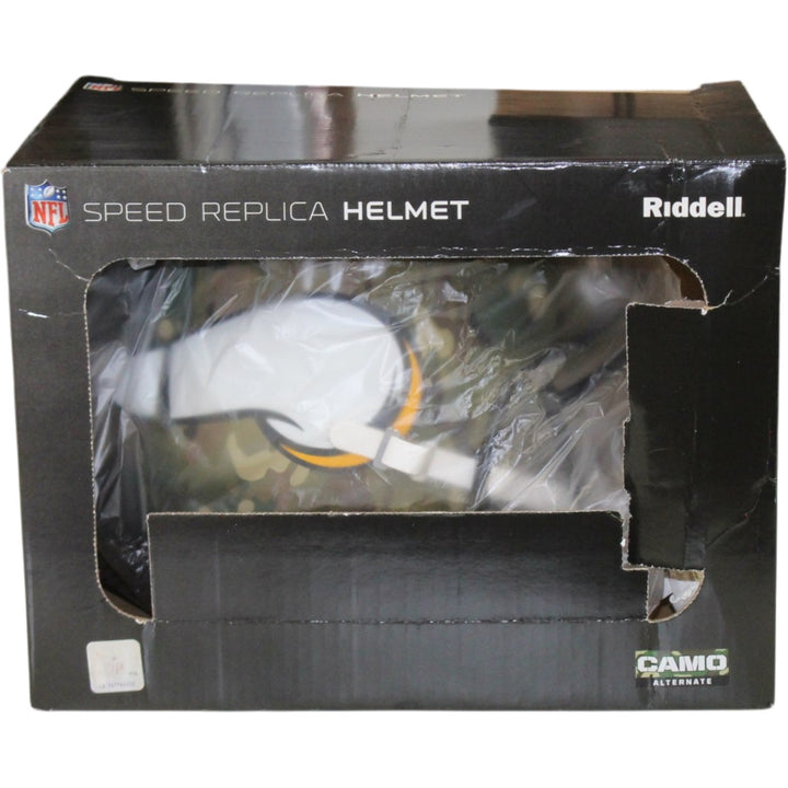 Justin Jefferson Autographed Minnesota Vikings F/S Camo Helmet Beckett WIT 57898