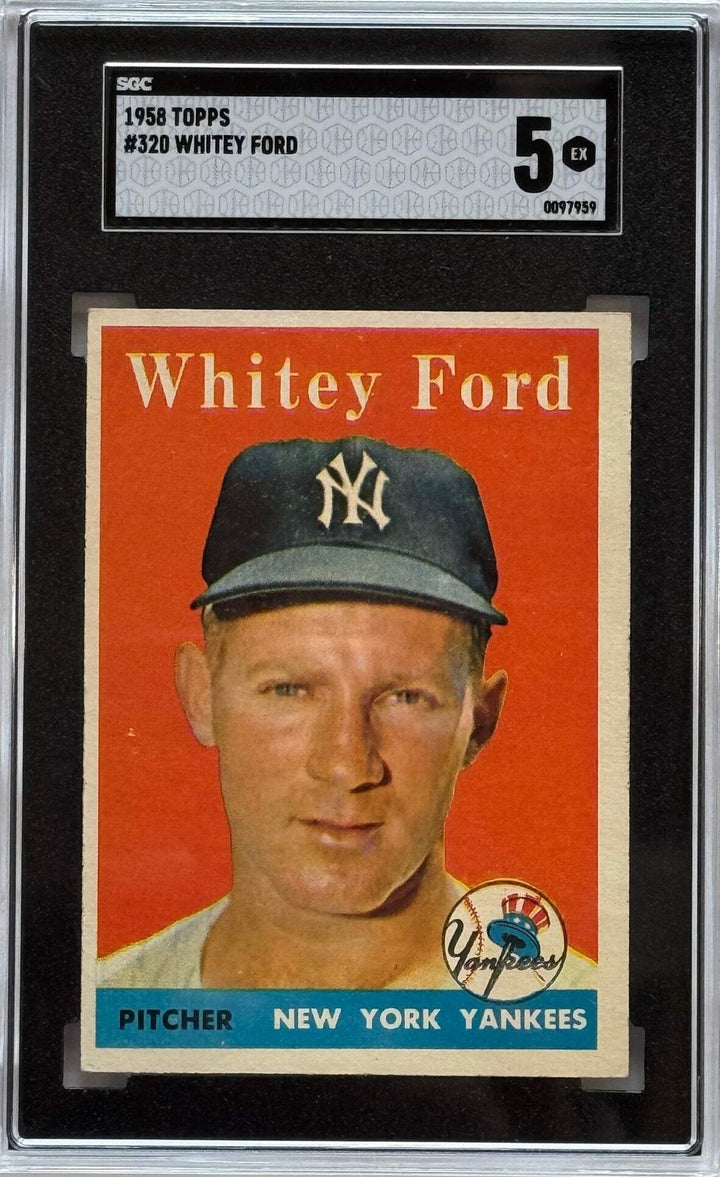 Whitey Ford 1958 Topps Card #320 SGC 5