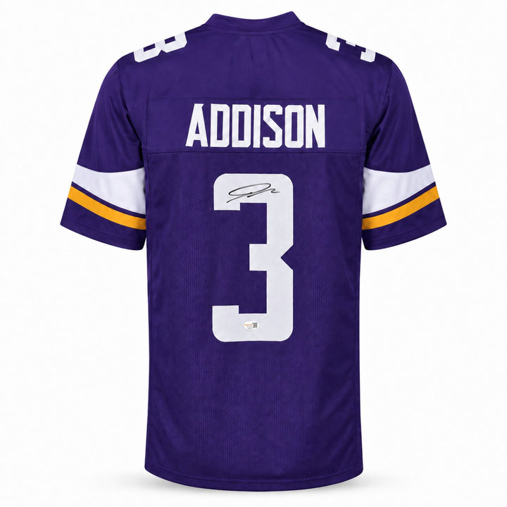 Minnesota Vikings Jordan Addison Signed Purple Jersey JSA Witness