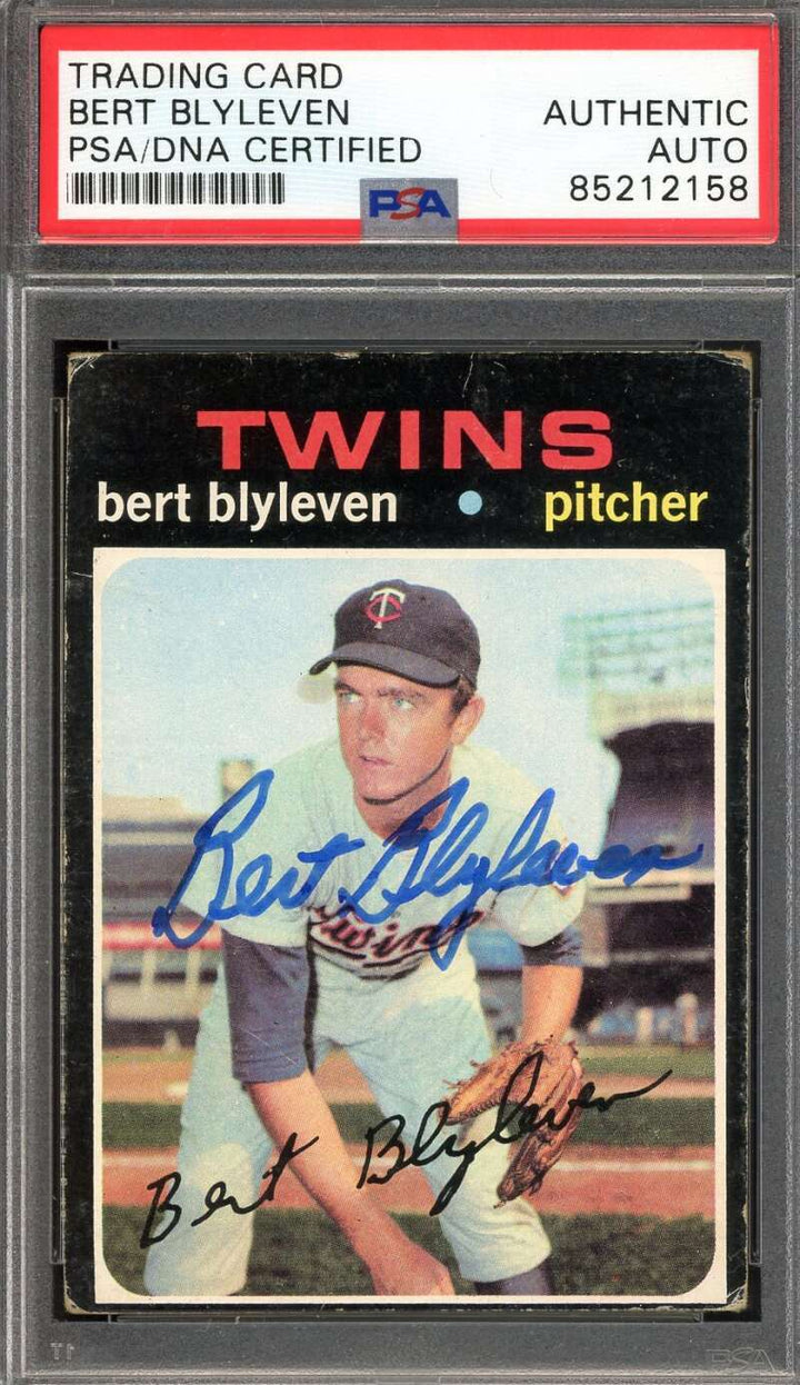 Bert Blyleven PSA DNA Signed 1971 Topps Rookie Autograph