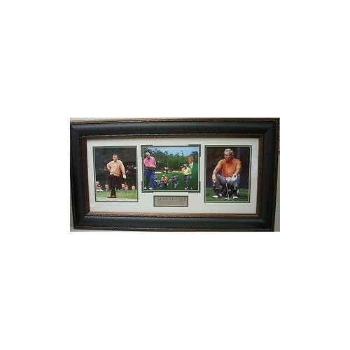 Arnold Palmer 4X Masters Champ 3 - Photo Premium Custom Leather Framed - (21x36)