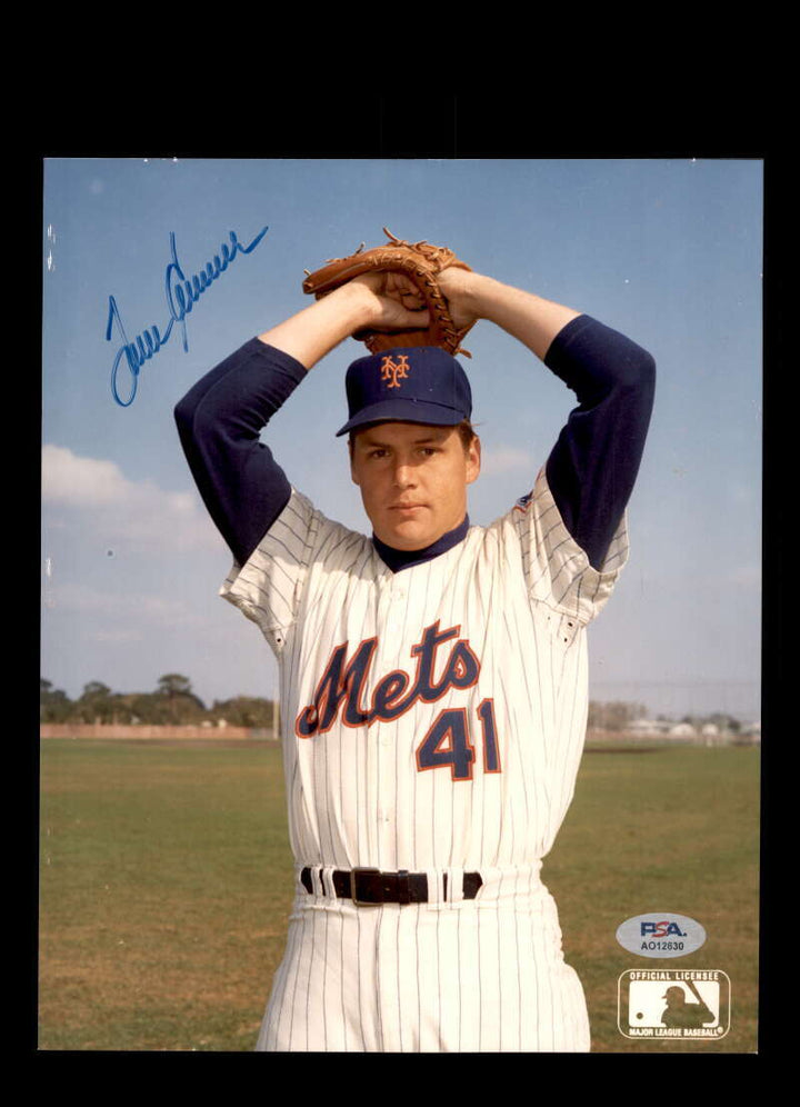 Tom Seaver PSA DNA Signed 8x10 Photo Autograph Mets