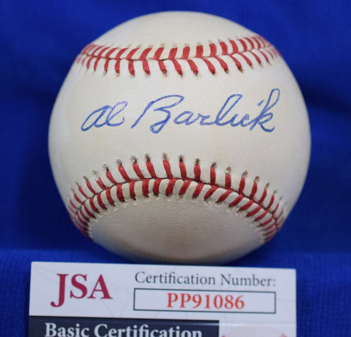 Al Barlick JSA Coa Autograph National League ONL Signed BasebaLL