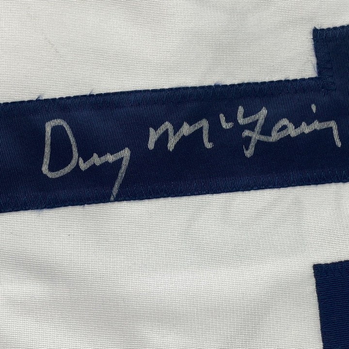 Autographed/Signed DENNY MCLAIN 31-6 1968 Detroit White Jersey JSA COA