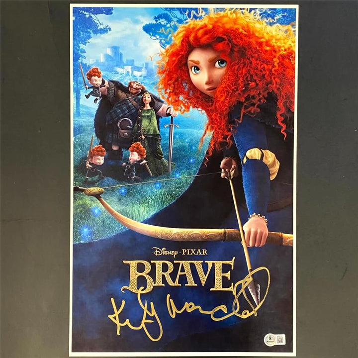 Kelly Macdonald signed Brave 11x17 Poster Photo Merida autograph ~ Beckett BAS