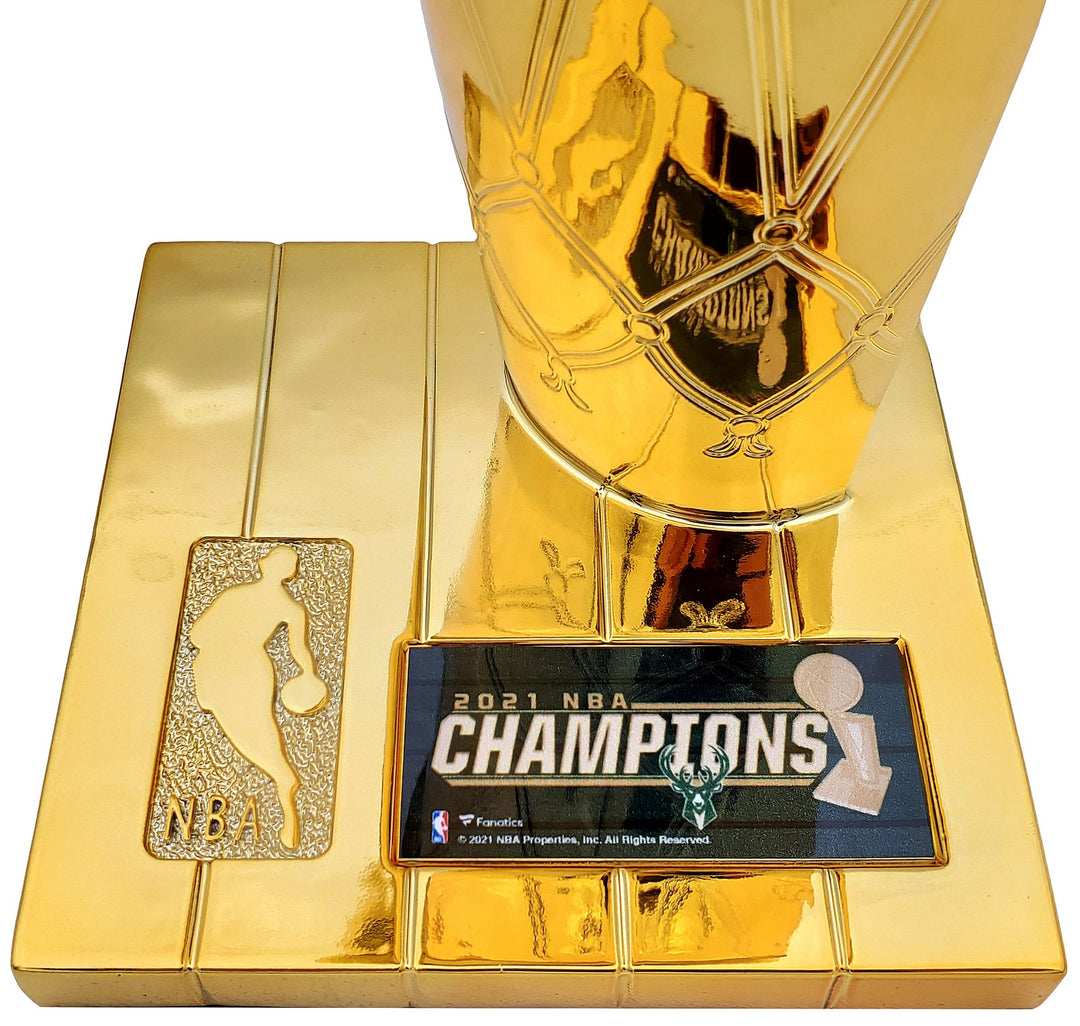 Giannis Antetokounmpo Auto Signed Fanatics Mini Trophy Milwaukee Bucks Beckett