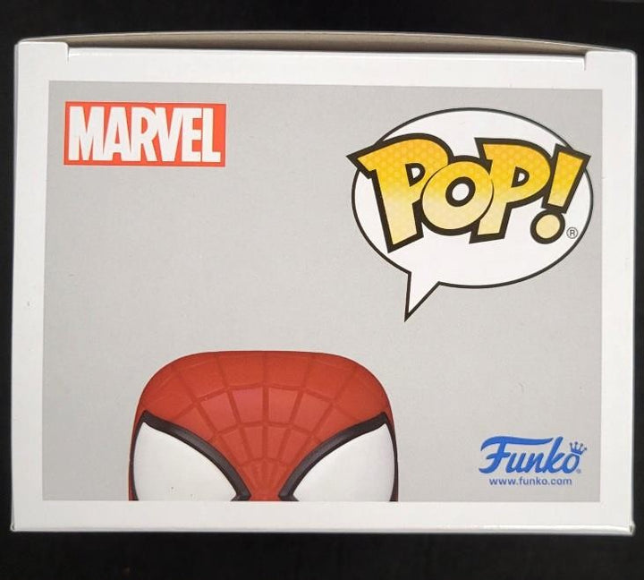Tobey Maguire signed Amazing Spider-Man Funko Pop 1159 blue auto ~ Beckett BAS