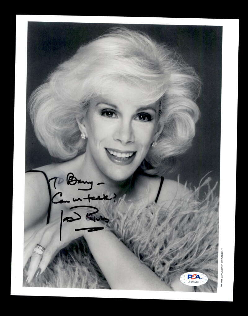 Joan Rivers PSA DNA Coa Hand Signed 8x10 Photo Autograph