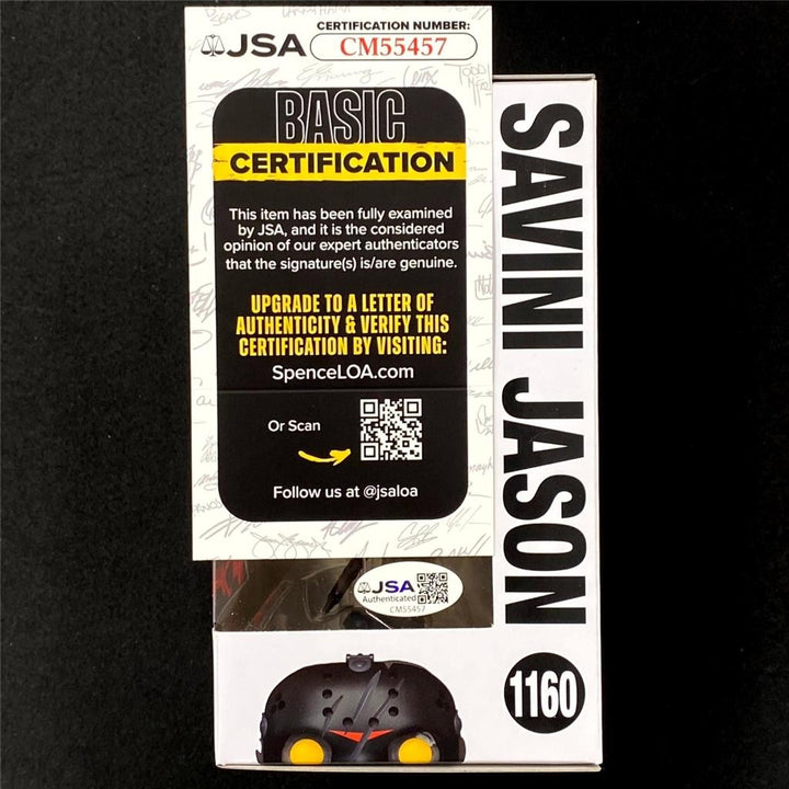 Kane Hodder & Tom Savini signed Jason Friday 13th Funko Pop! #1160 autograph JSA