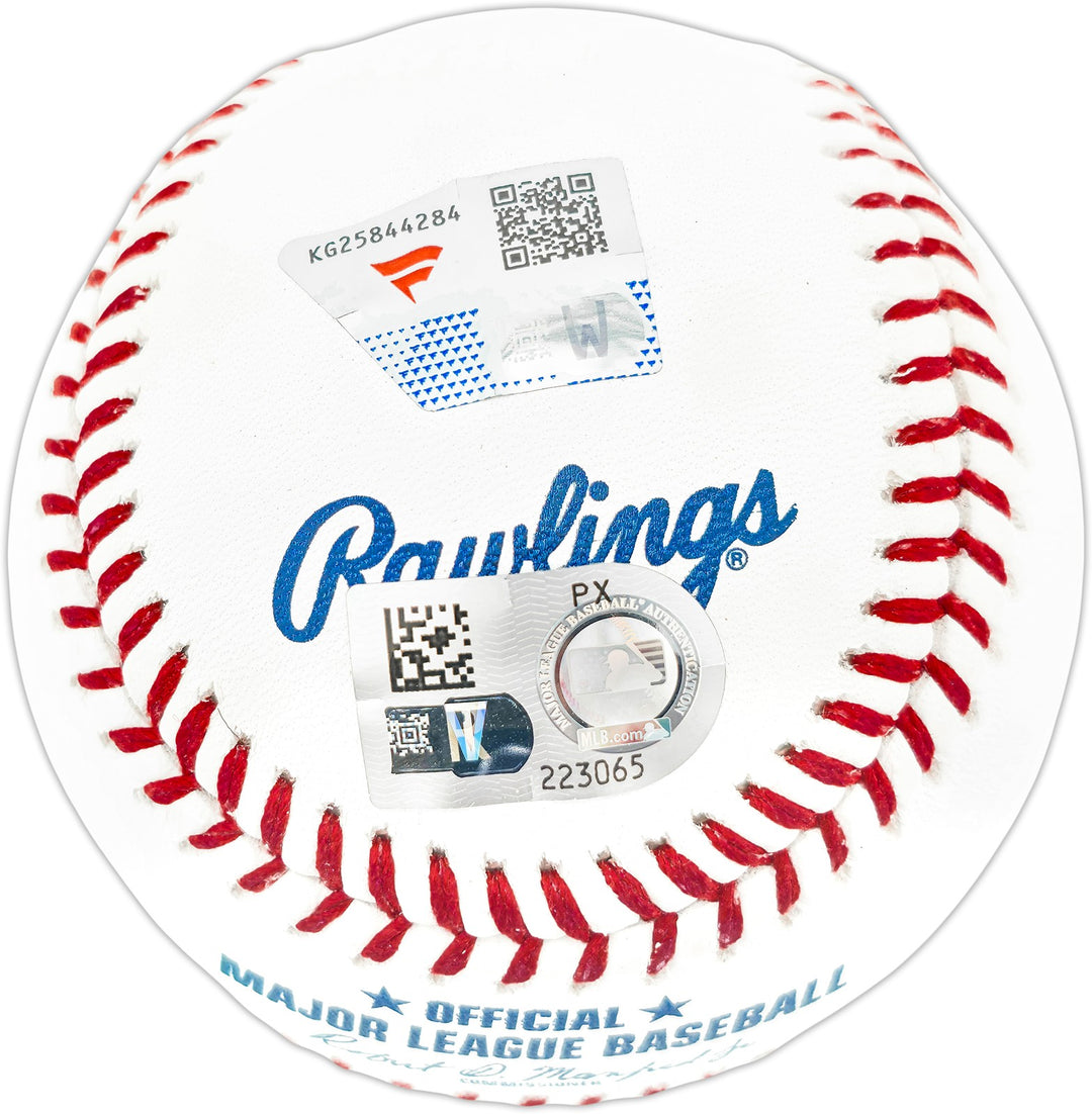 Jacob Wilson Signed Official MLB Baseball Oakland A's Fanatics & MLB Holo