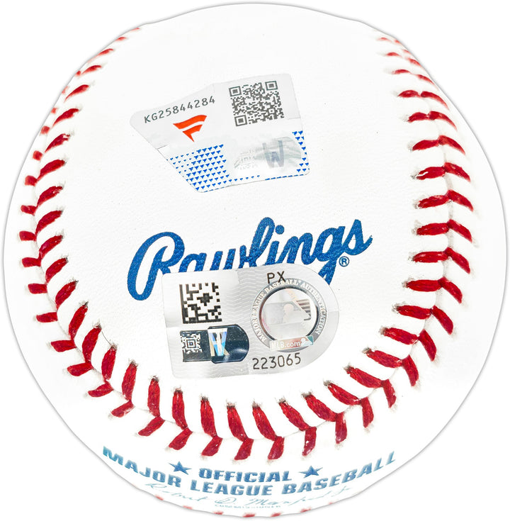 Jacob Wilson Signed Official MLB Baseball Oakland A's Fanatics & MLB Holo