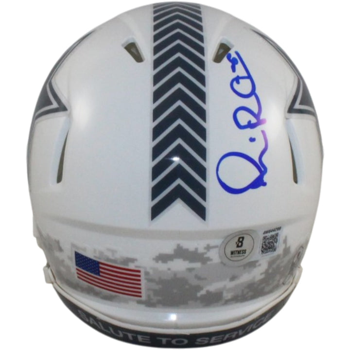 Michael Irvin Autographed Dallas Cowboys 24 STS Mini Helmet Beckett WIT 56389