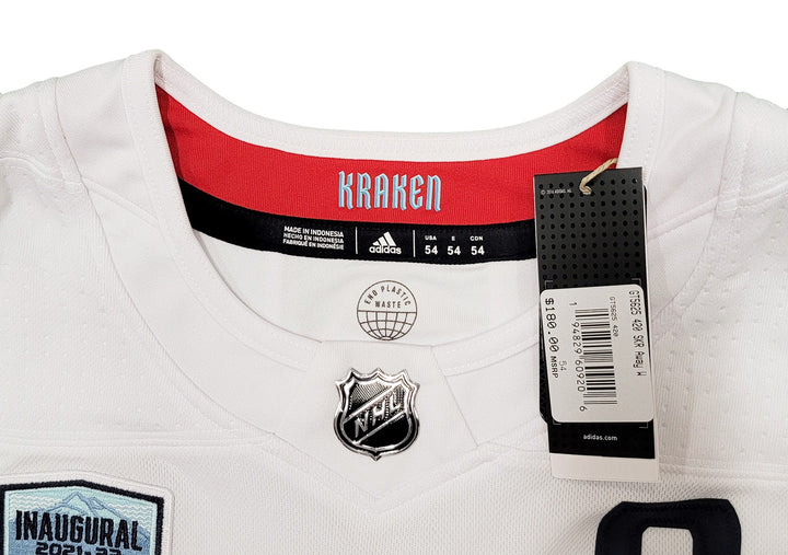 Kraken Mark Giordano Auto White Adidas Jersey Captain Inaugural Season Fanatics