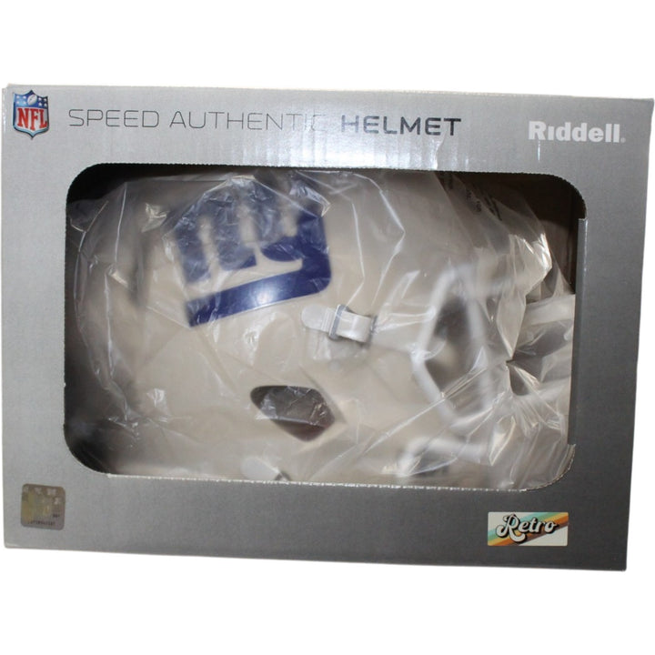 Abdul Carter Autographed New York Giants Authentic Retro Helmet Beckett W 56878