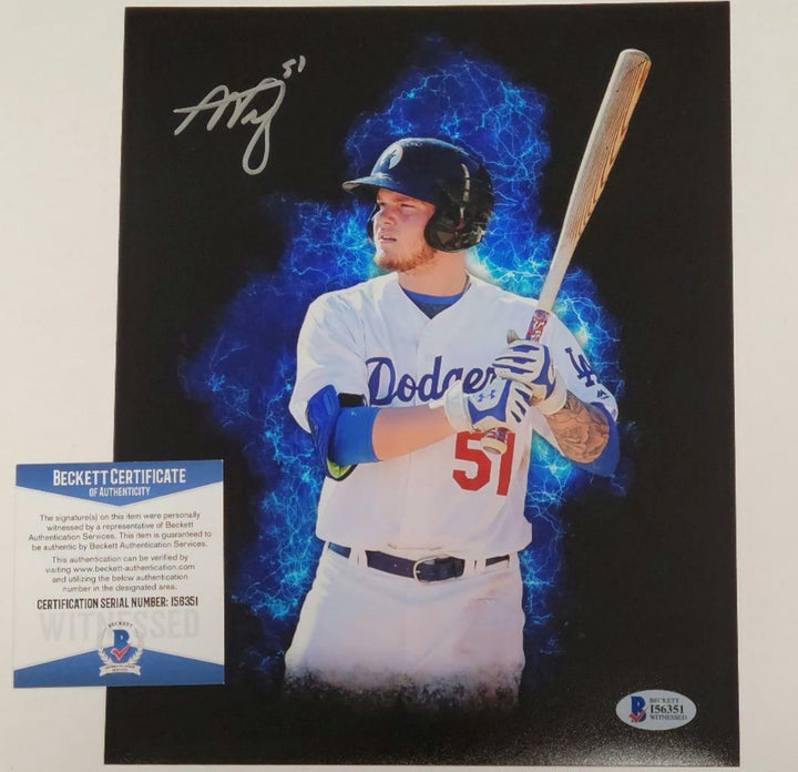 Alex Verdugo autograph signed 8x10 Photo Dodgers Red Sox ~ Beckett Witness COA