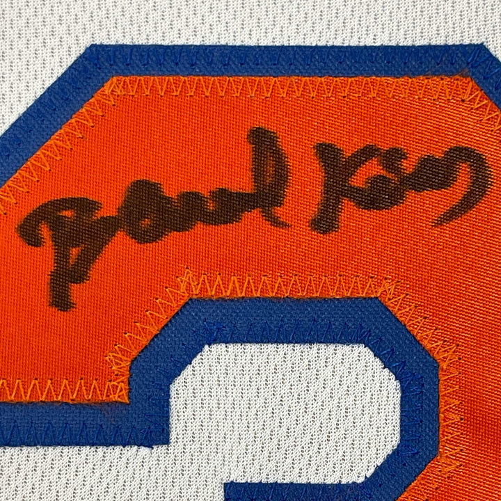 Framed Autographed/Signed Bernard King 33x42 New York White Jersey Beckett COA