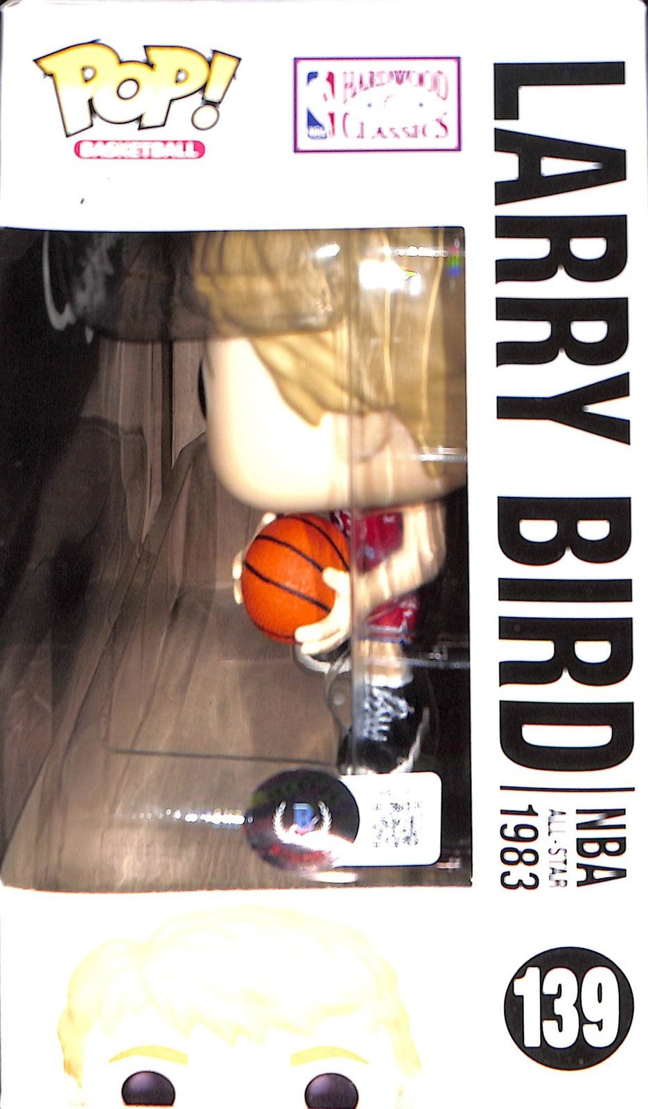 Larry Bird Autographed/Signed Funko Pop! All Star #139 Beckett 42037