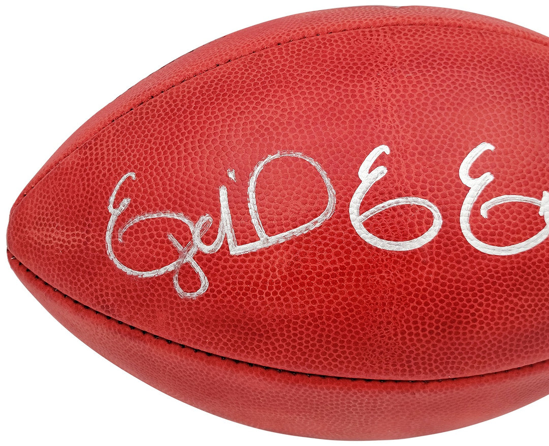 Ezekiel Elliott Signed Official NFL Leather Football Dallas Cowboys Beckett