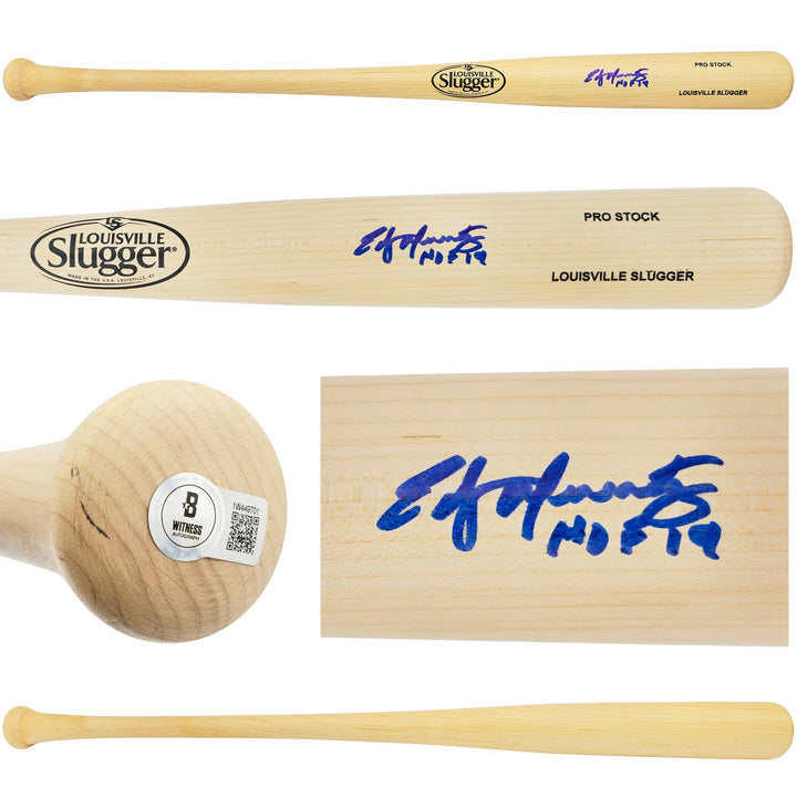 Edgar Martinez Auto Blonde L Slugger Pro Stock Baseball Bat Mariners HOF Beckett
