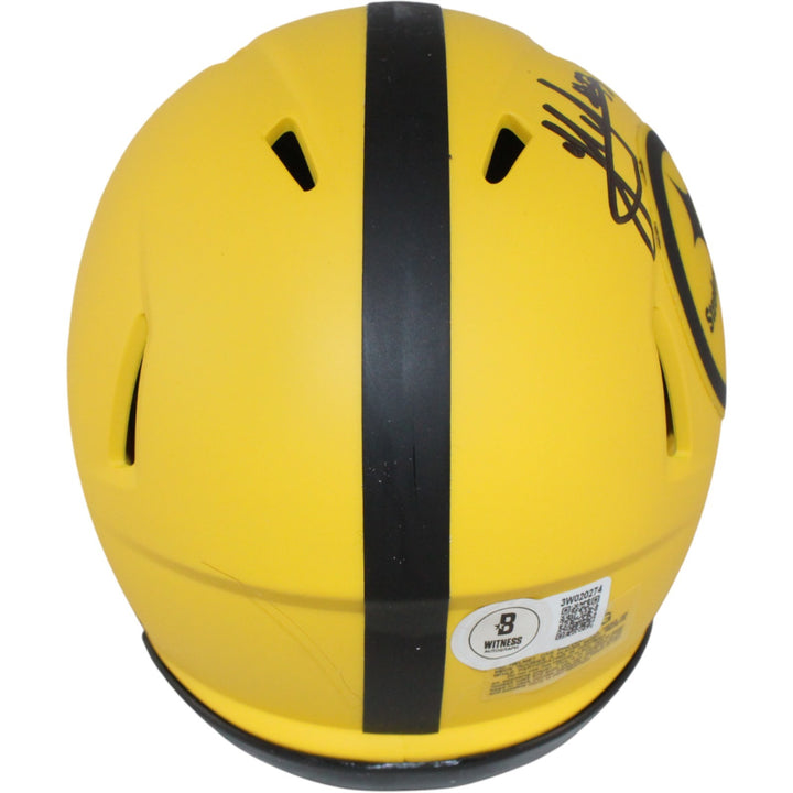 Jack Sawyer Autographed Pittsburgh Steelers Rave Mini Helmet Beckett 53668