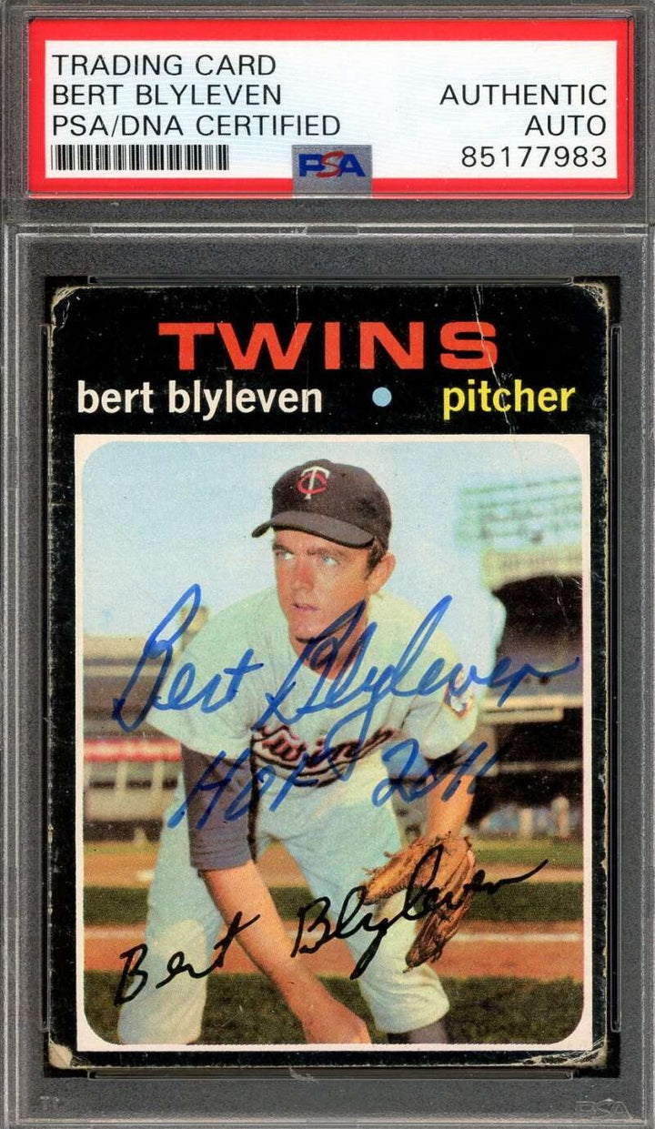 Bert Blyleven PSA DNA Signed 1971 Topps Rookie Autograph Twins