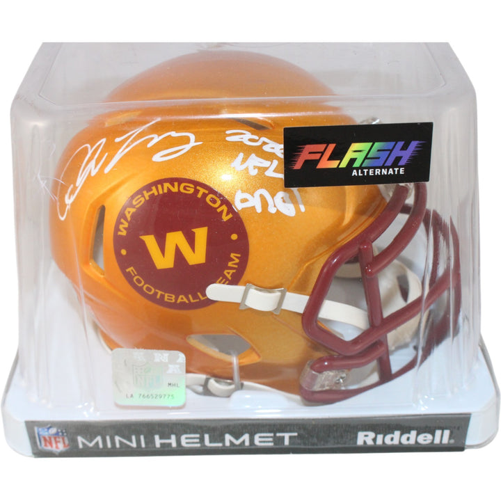 Chase Young Signed Washington Commanders Flash Mini Helmet DPOY Fanatics 53689