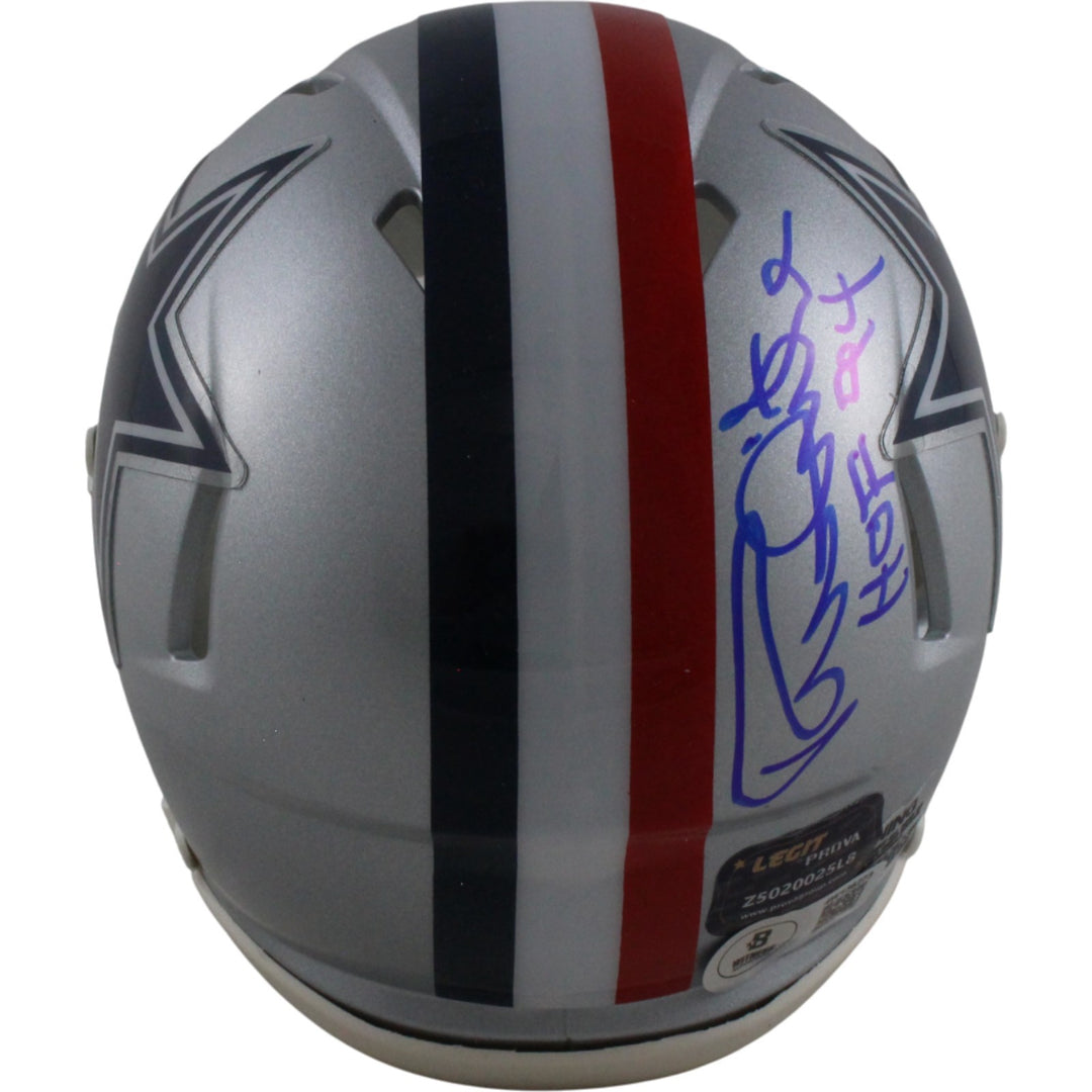 Randy White Autographed Dallas Cowboys 1976 TB Mini Helmet HOF Beckett 54283