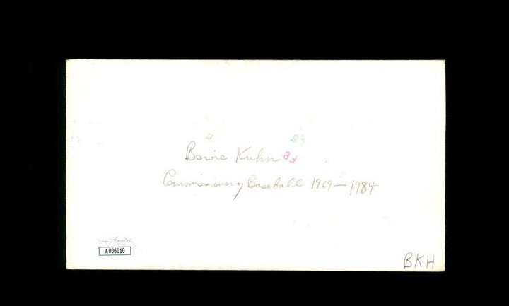 Bowie Kuhn JSA Signed FDC 1983 First Day Cover Cache Jackie Robinson Autographed
